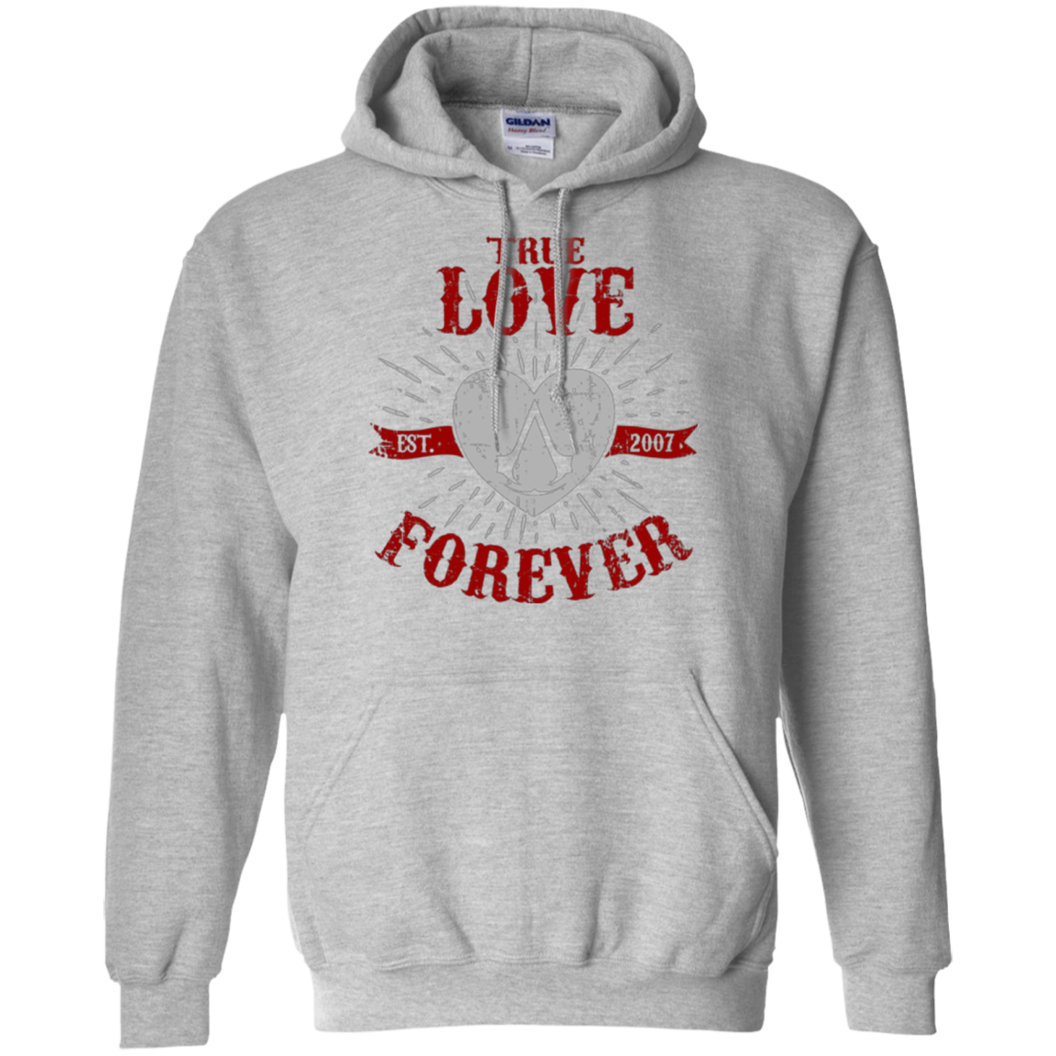 True Love Forever Assasin Pullover Hoodie