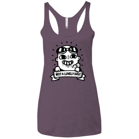 Wot A Luvely Day Women's Triblend Racerback Tank