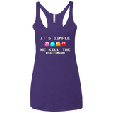 Pacmanok Women's Triblend Racerback Tank