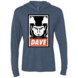 Dave Triblend Long Sleeve Hoodie Tee
