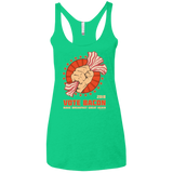 Vote Bacon In 2018 Women's Triblend Racerback Tank