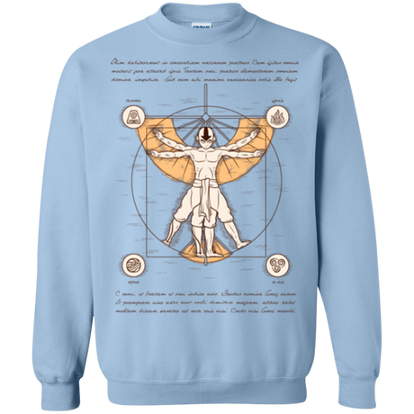 Vitruvian Aang (1) Crewneck Sweatshirt