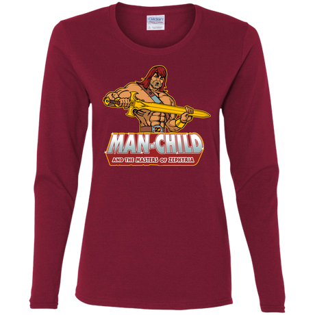 Man Child Women's Long Sleeve T-Shirt