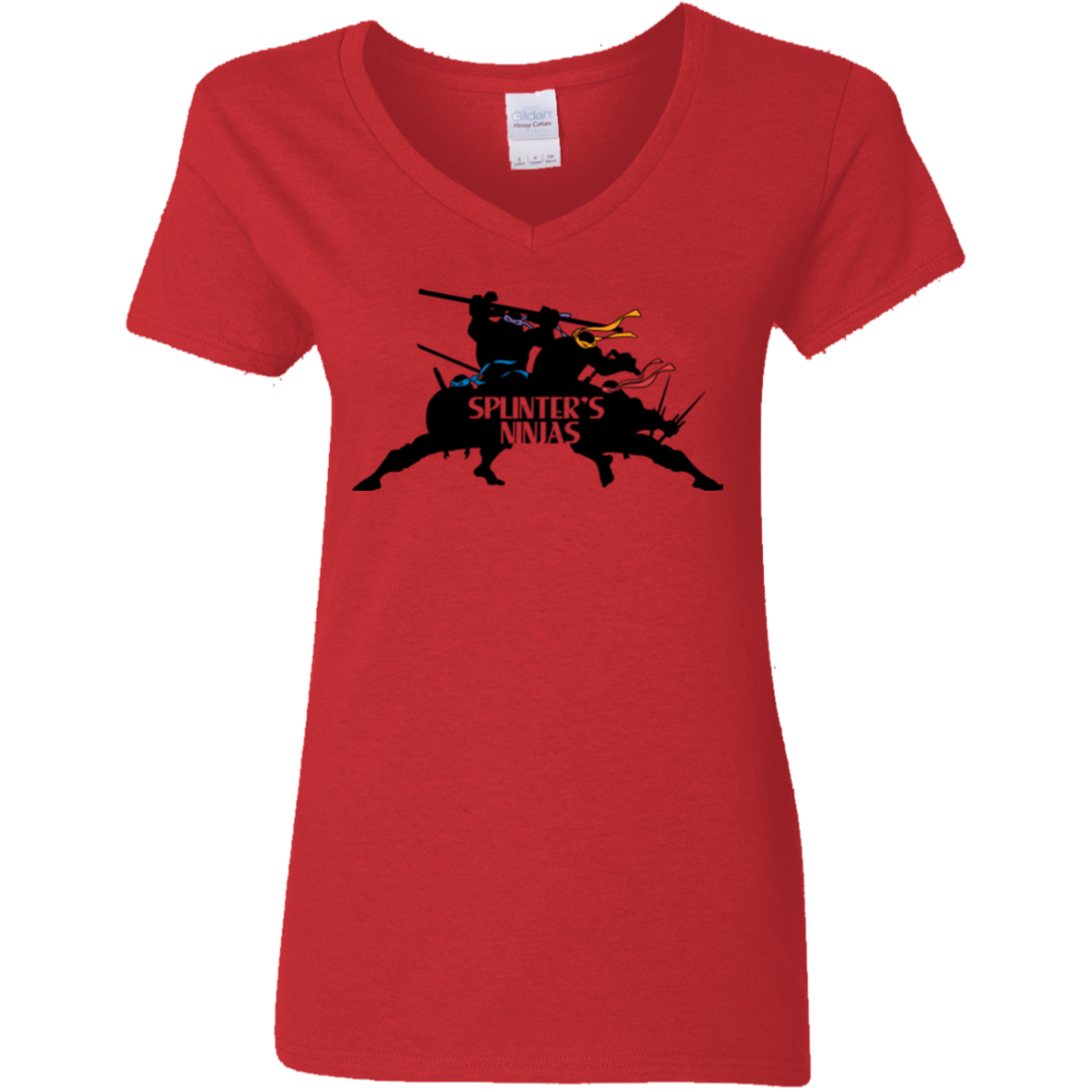 Splinters Ninjas Women's V-Neck T-Shirt