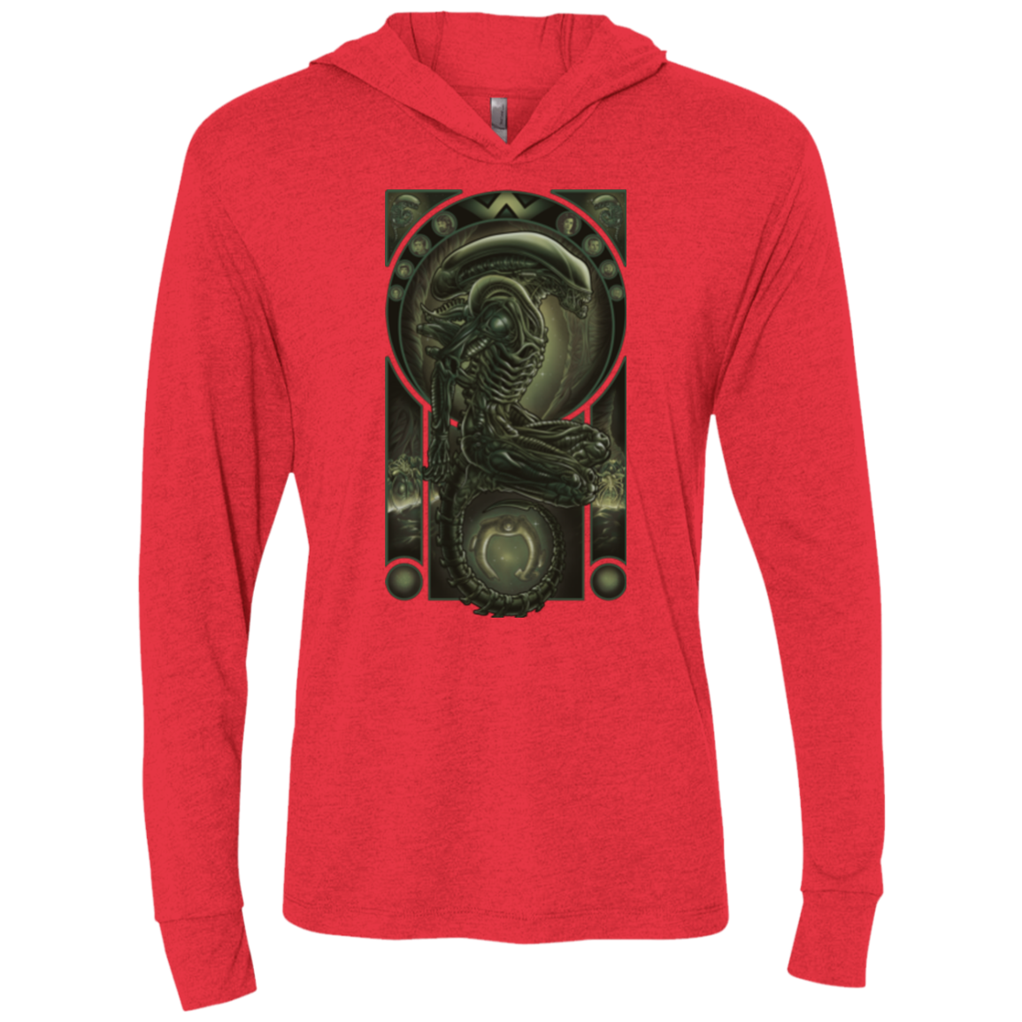 Parasite Triblend Long Sleeve Hoodie Tee