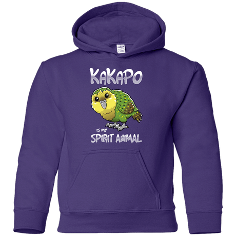 Sweatshirts Purple / YS Kakapo Spirit Animal Youth Hoodie