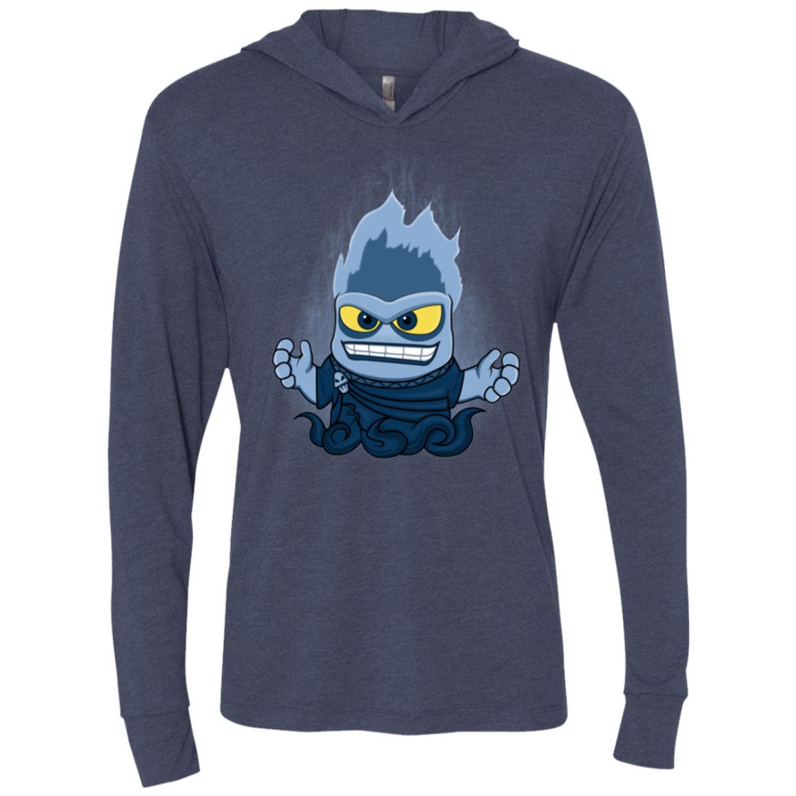 Villain Inside Triblend Long Sleeve Hoodie Tee