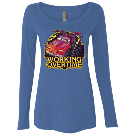 Working Overtime Women's Triblend Long Sleeve Shirt