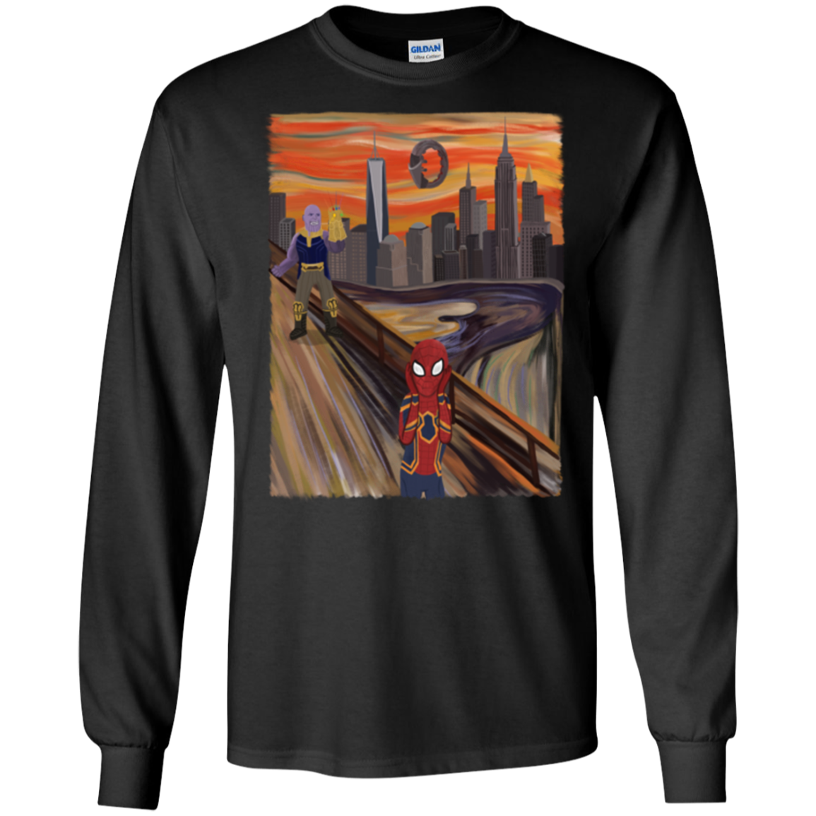 Spider Scream Men's Long Sleeve T-Shirt