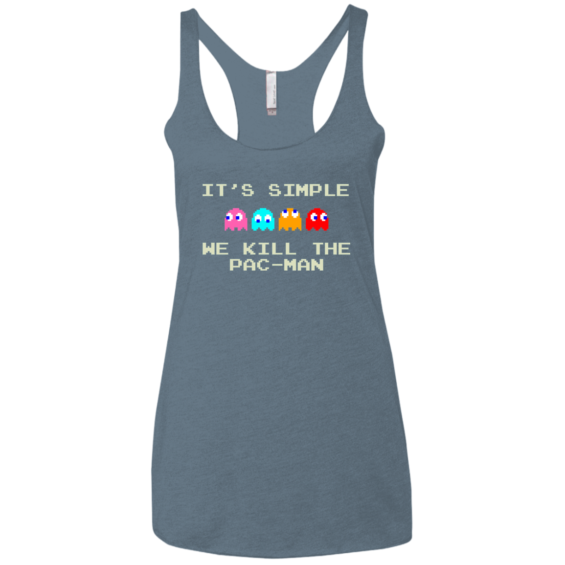Pacmanok Women's Triblend Racerback Tank