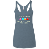 Pacmanok Women's Triblend Racerback Tank