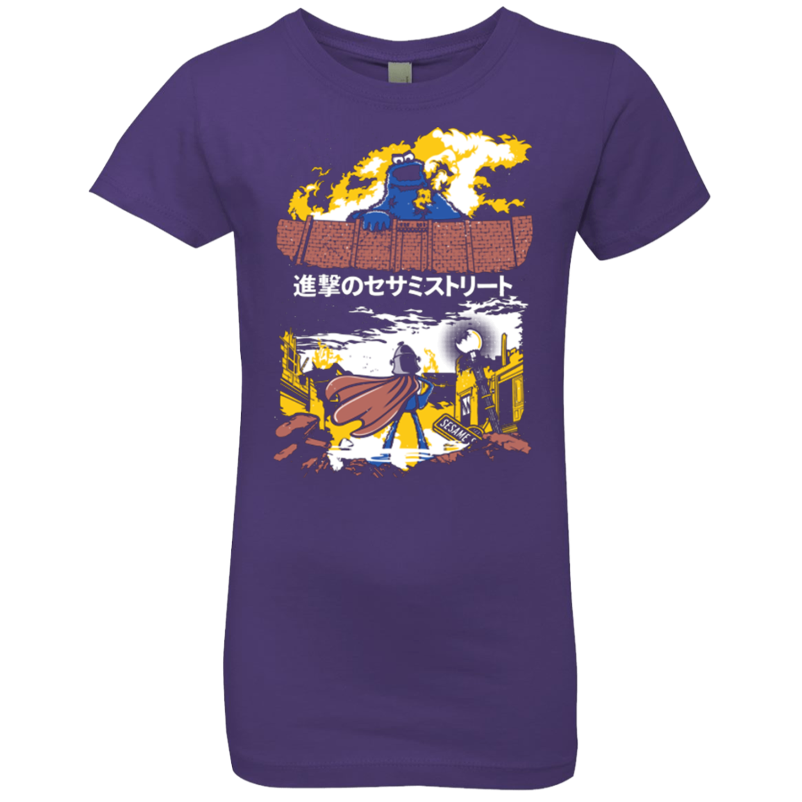 Attack on Sesame Street Girls Premium T-Shirt