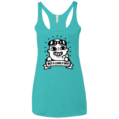 Wot A Luvely Day Women's Triblend Racerback Tank