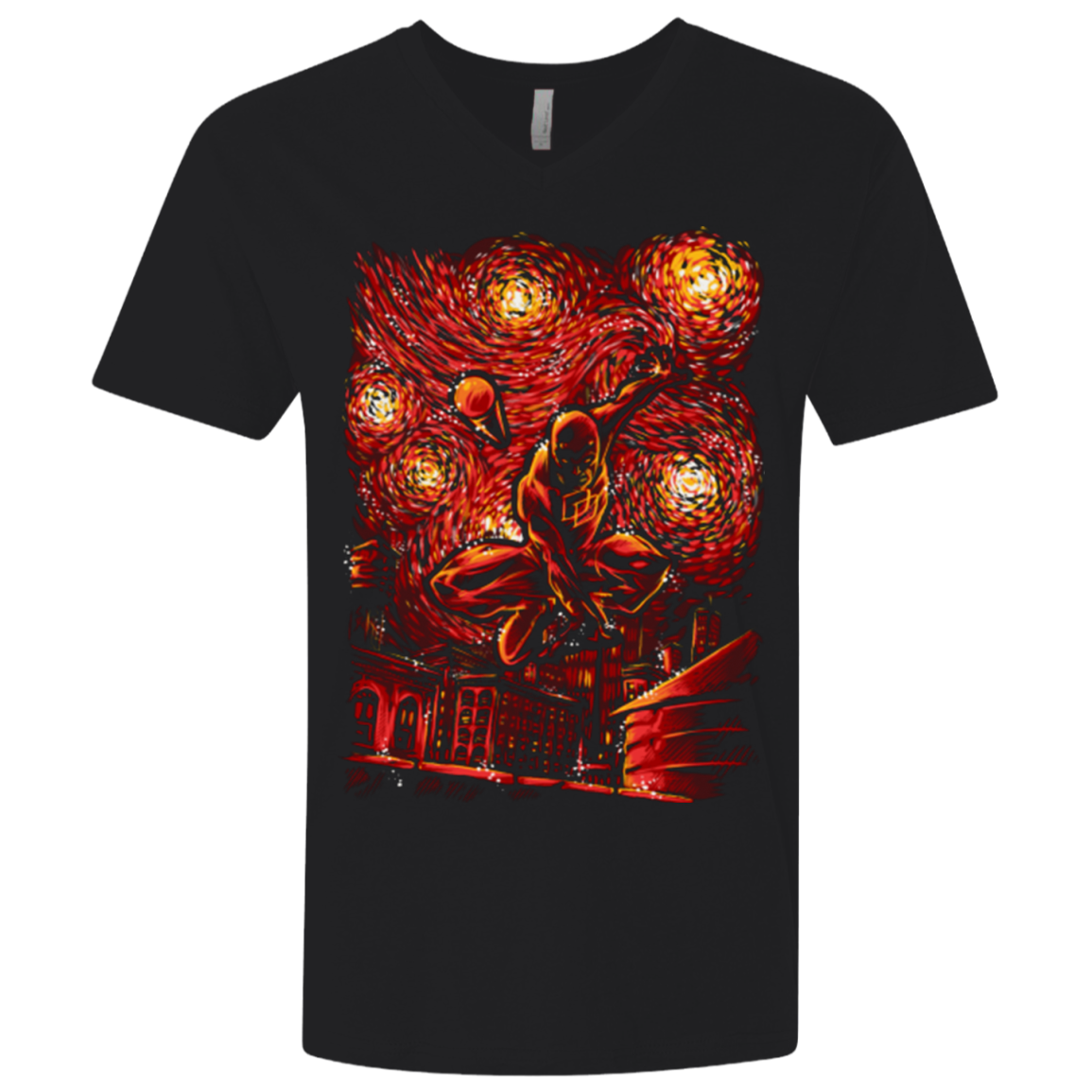 World On Fire Men's Premium V-Neck