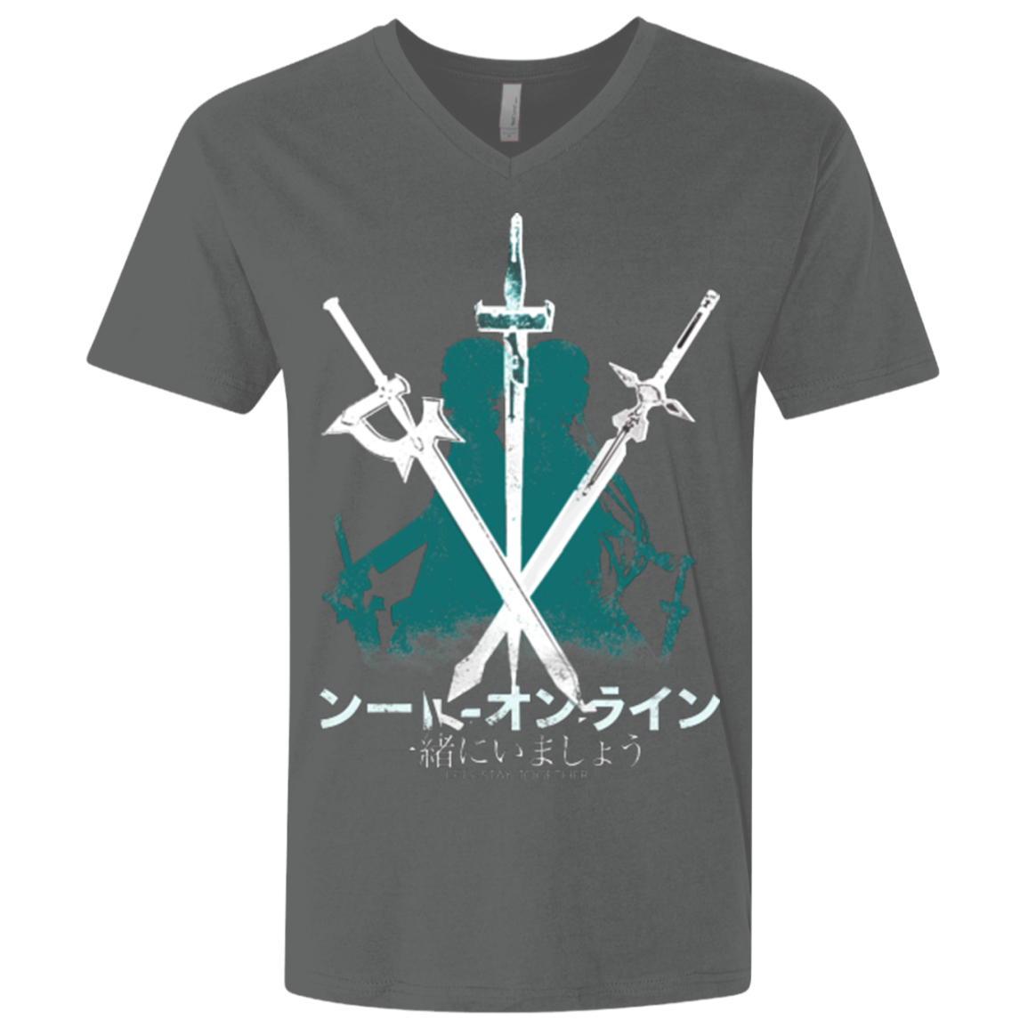 Sword Art Men's Premium V-Neck