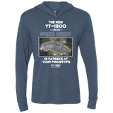 Falcon YT-3000 Triblend Long Sleeve Hoodie Tee