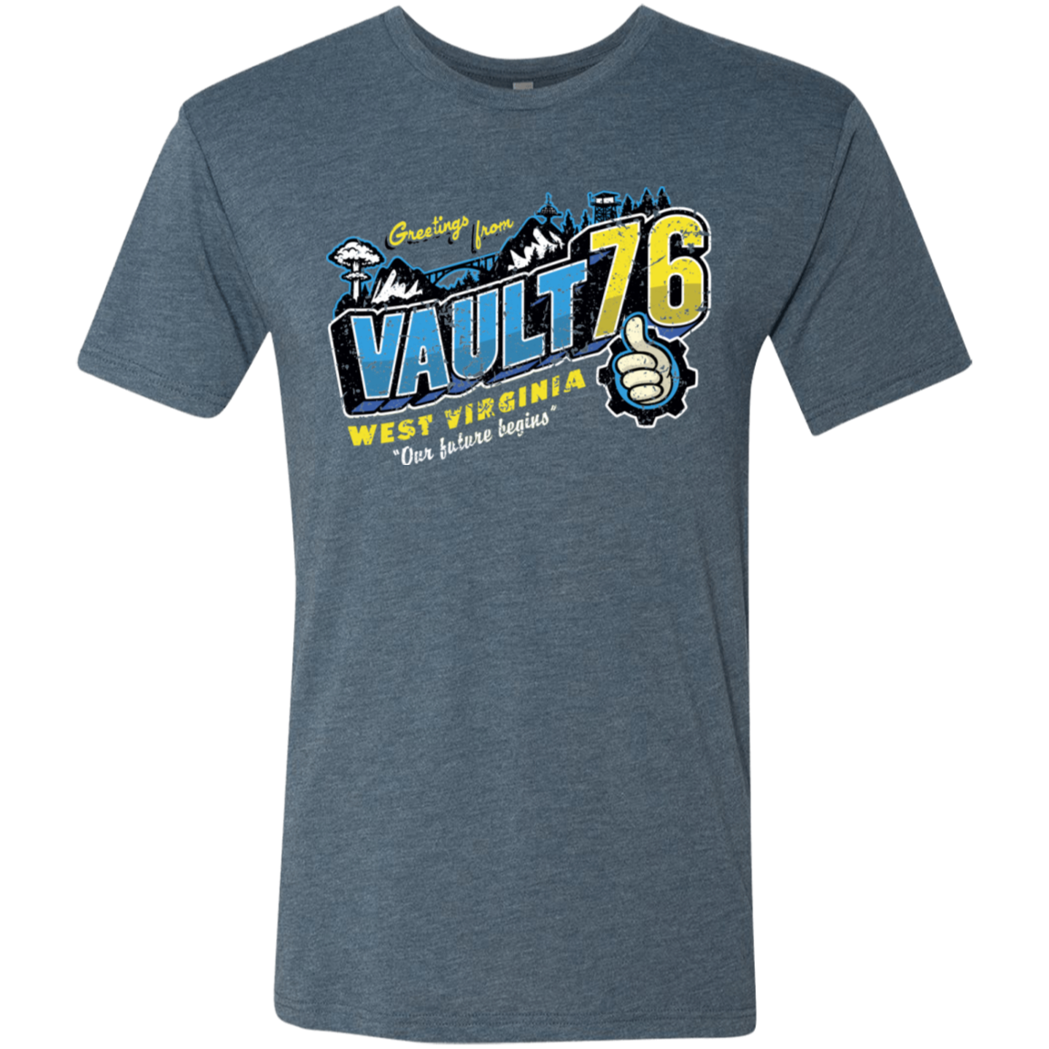 Greetings from WV Vault Men's Triblend T-Shirt
