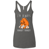 Hungry Hungry Women's Triblend Racerback Tank