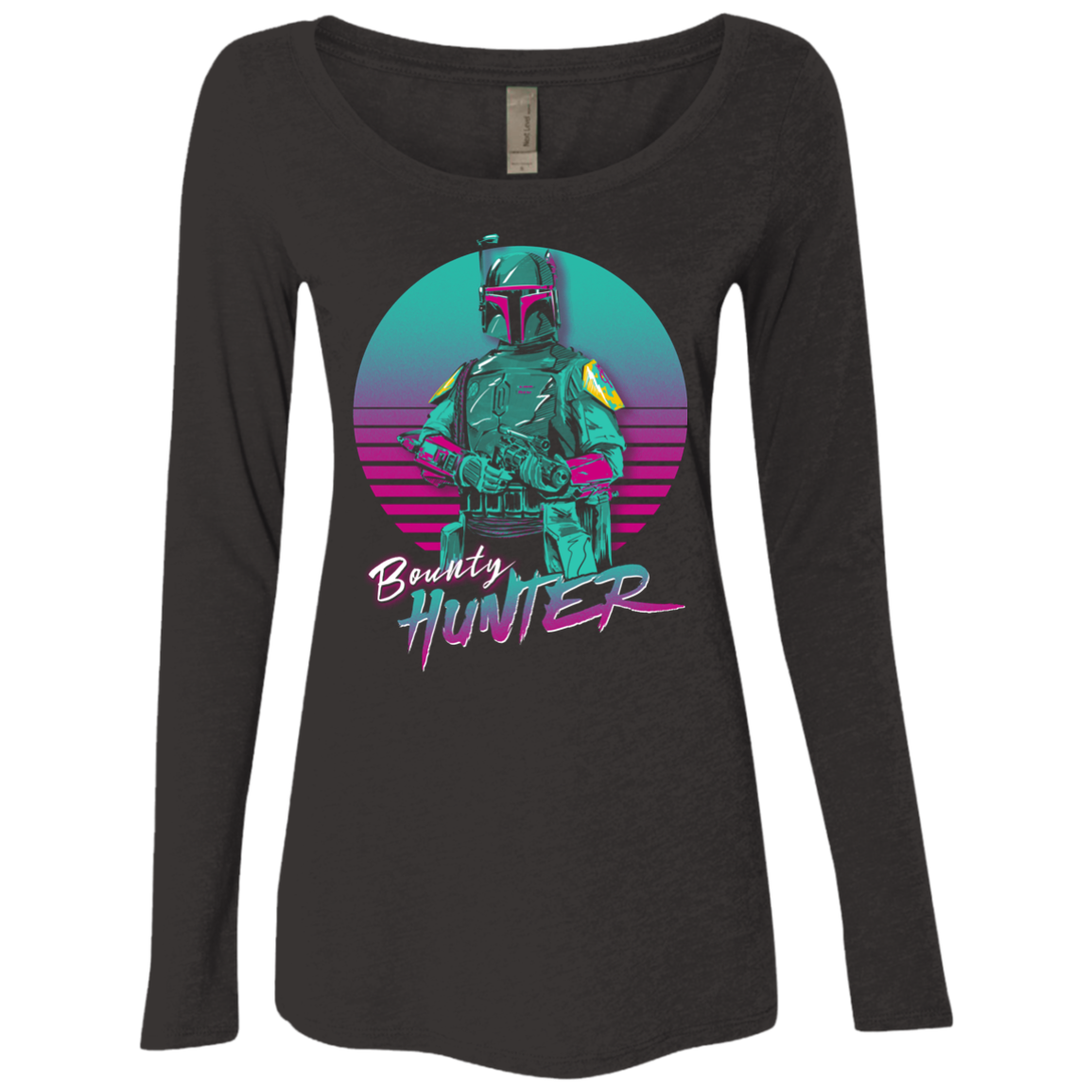 Retro Bounty Hunter Women's Triblend Long Sleeve Shirt