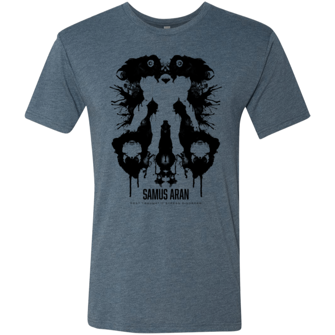 Samus Ink Blot Men's Triblend T-Shirt