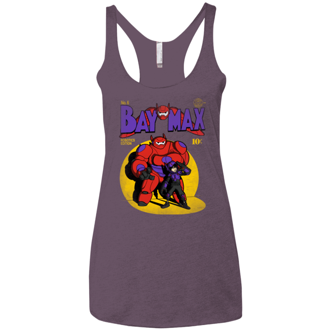 Baymax Number 9 Women's Triblend Racerback Tank