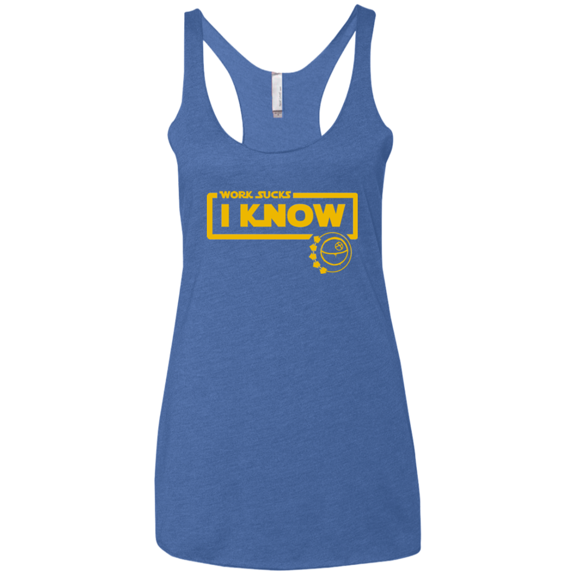 Work Sucks Women's Triblend Racerback Tank