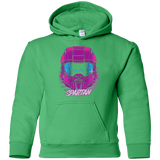 Spartan Helmet 80's Youth Hoodie