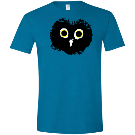 T-Shirts Antique Sapphire / S Heart Owls Men's Semi-Fitted Softstyle