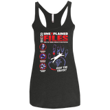 Unexplained Files Women's Triblend Racerback Tank