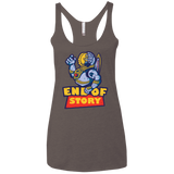 END OF STORY Women's Triblend Racerback Tank