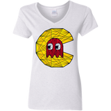 Poly Pac Man Women's V-Neck T-Shirt