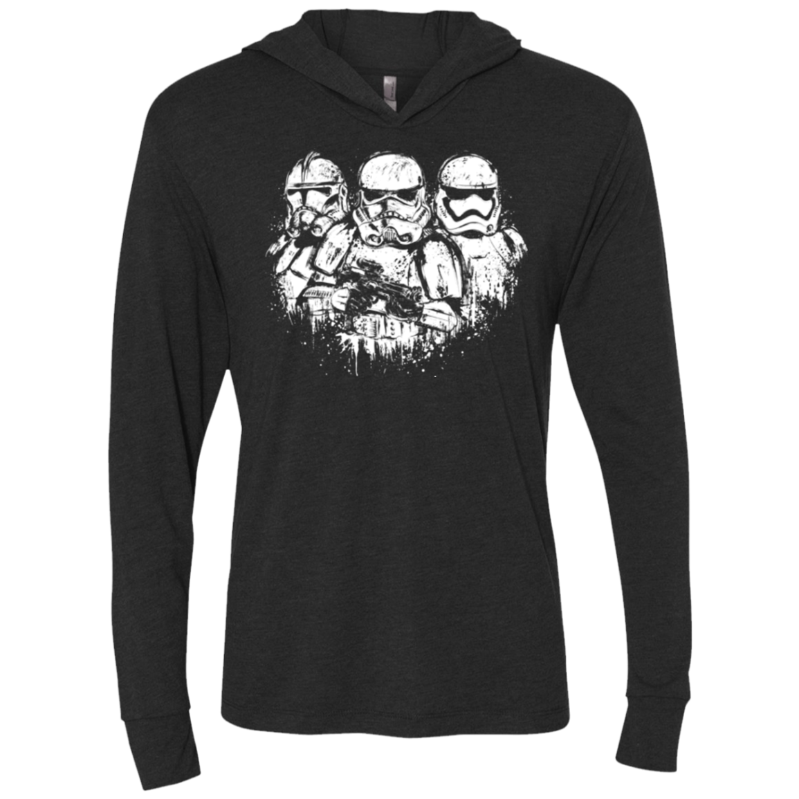 Troopers Triblend Long Sleeve Hoodie Tee