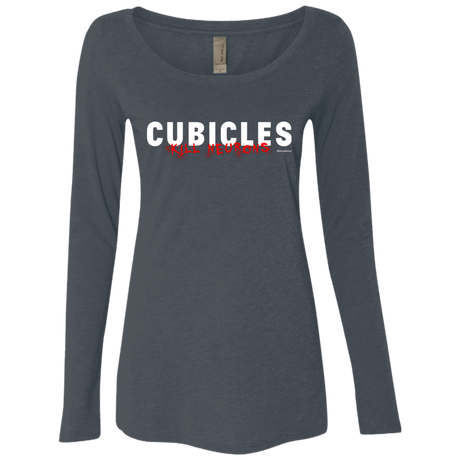 Cubicles Kill Neurons Women's Triblend Long Sleeve Shirt