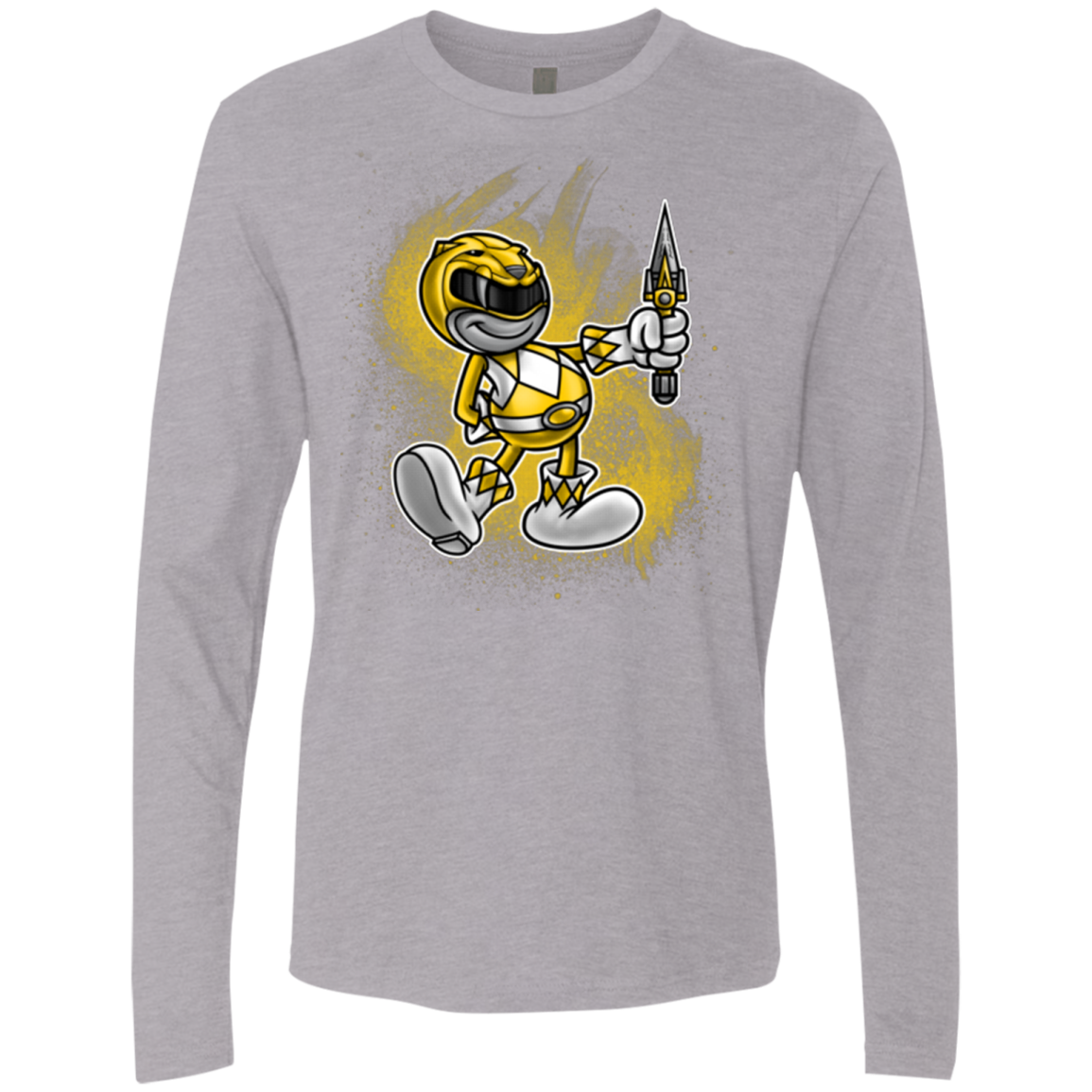 Yellow Ranger Artwork Men's Premium Long Sleeve