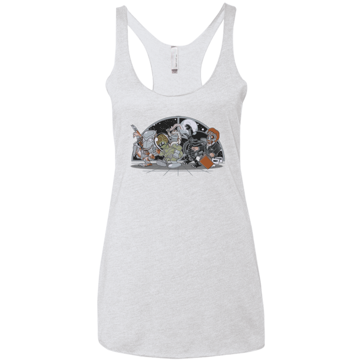 Where The Nasty Aliens are Women's Triblend Racerback Tank