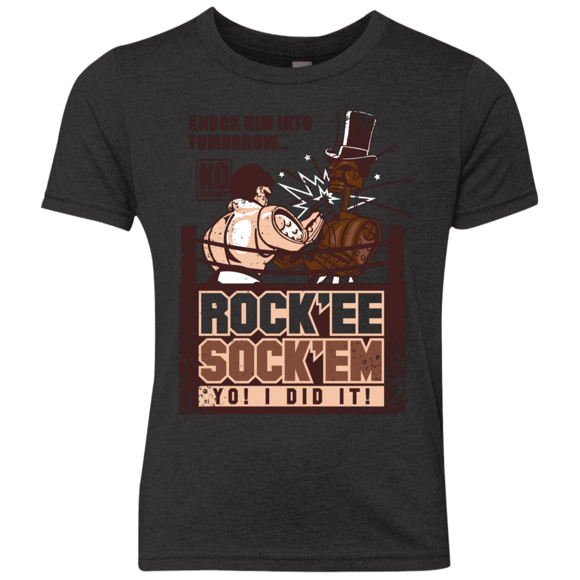 Rockee Sockem Youth Triblend T-Shirt