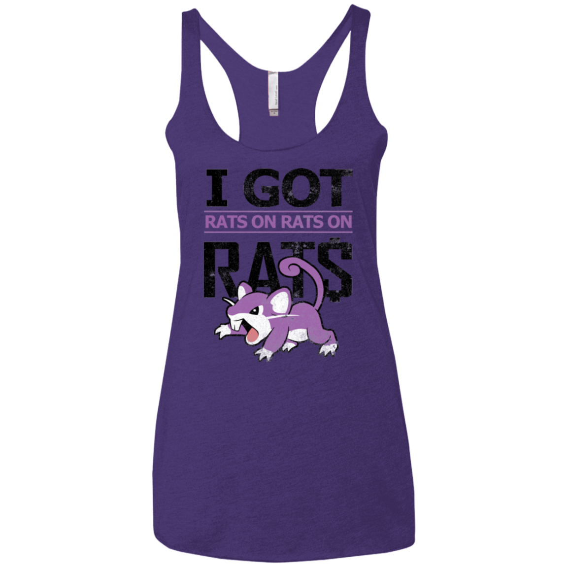 Rats on rats on rats Women's Triblend Racerback Tank