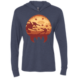 Escape from Zebes Triblend Long Sleeve Hoodie Tee