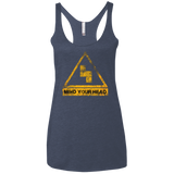 MIND YOUR HEAD Women's Triblend Racerback Tank