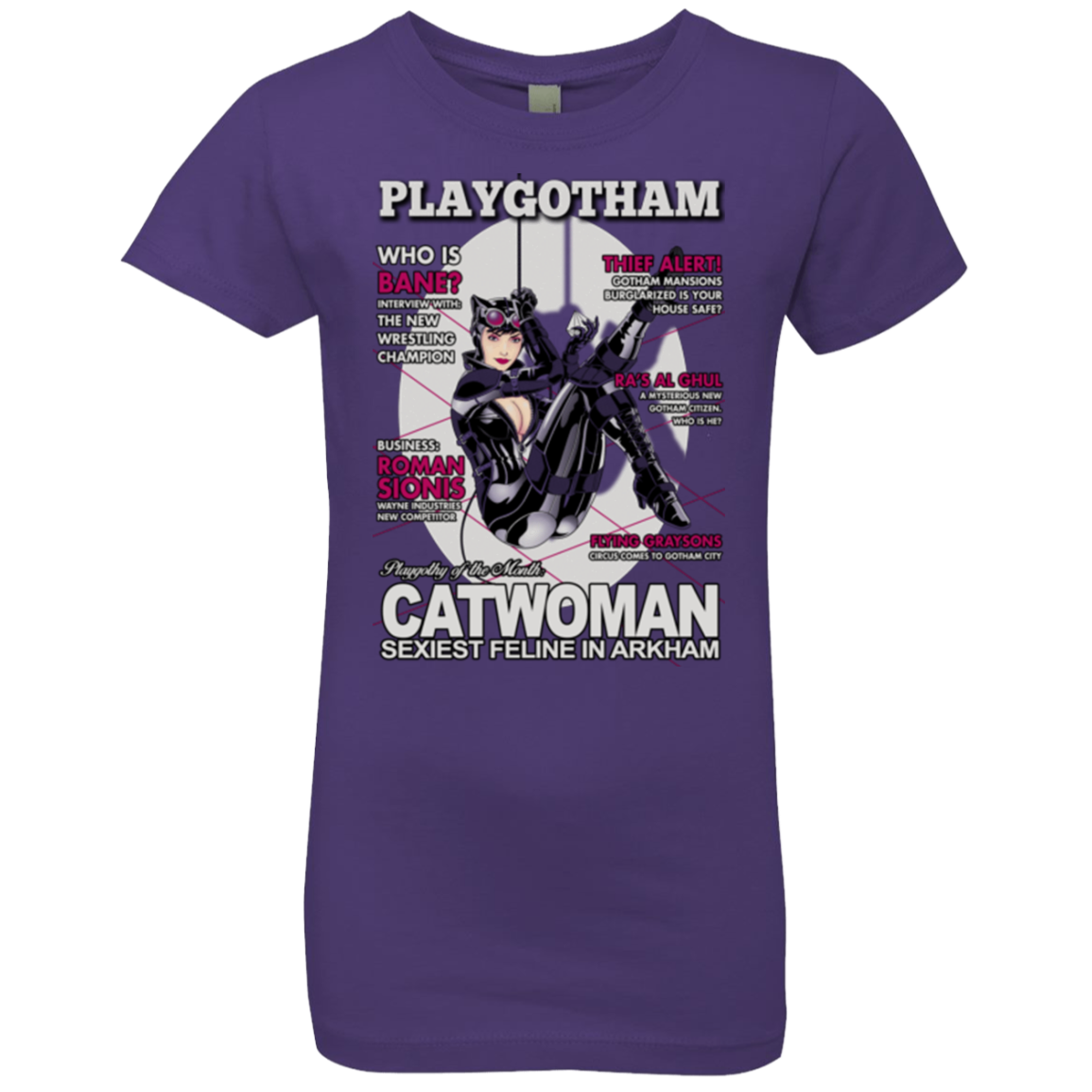 Catwoman PlayGotham Girls Premium T-Shirt