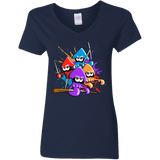 Teenage Mutant Ninja Squids Women's V-Neck T-Shirt