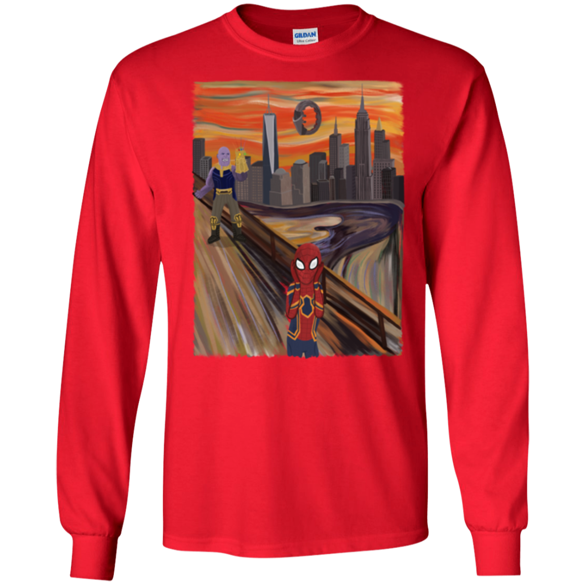 Spider Scream Men's Long Sleeve T-Shirt