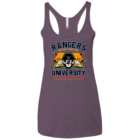 Rangers U Black Ranger Women's Triblend Racerback Tank