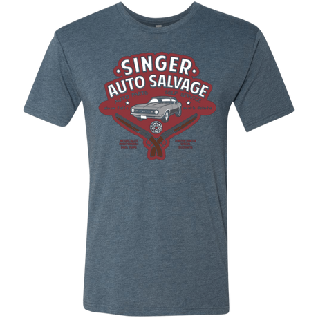 Singer Auto Salvage Men's Triblend T-Shirt