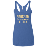 PRACTICE MAKES BITTER Women's Triblend Racerback Tank