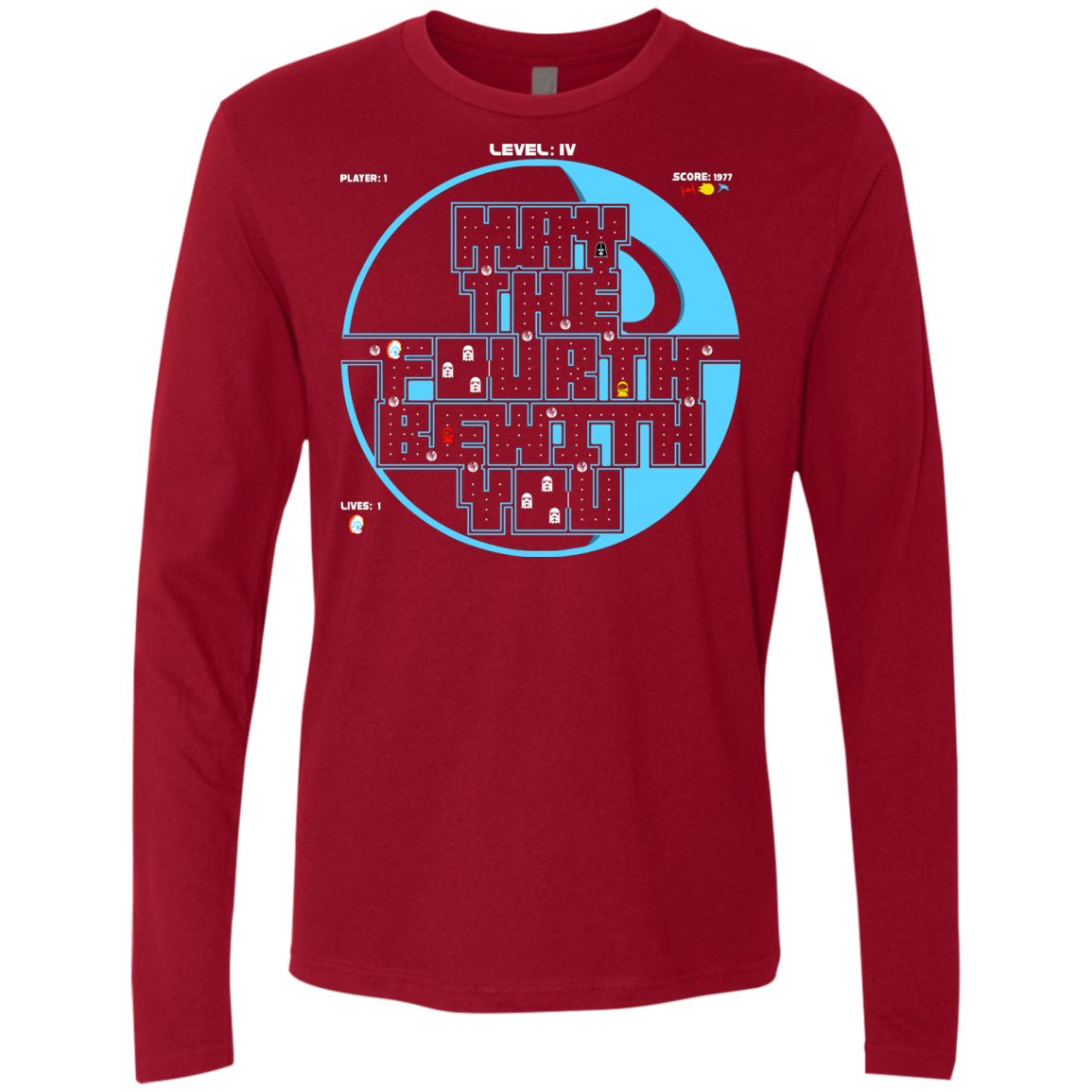 Pacman May The Fourth Men's Premium Long Sleeve