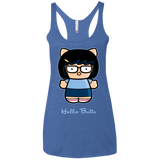 Hello Butts Women's Triblend Racerback Tank