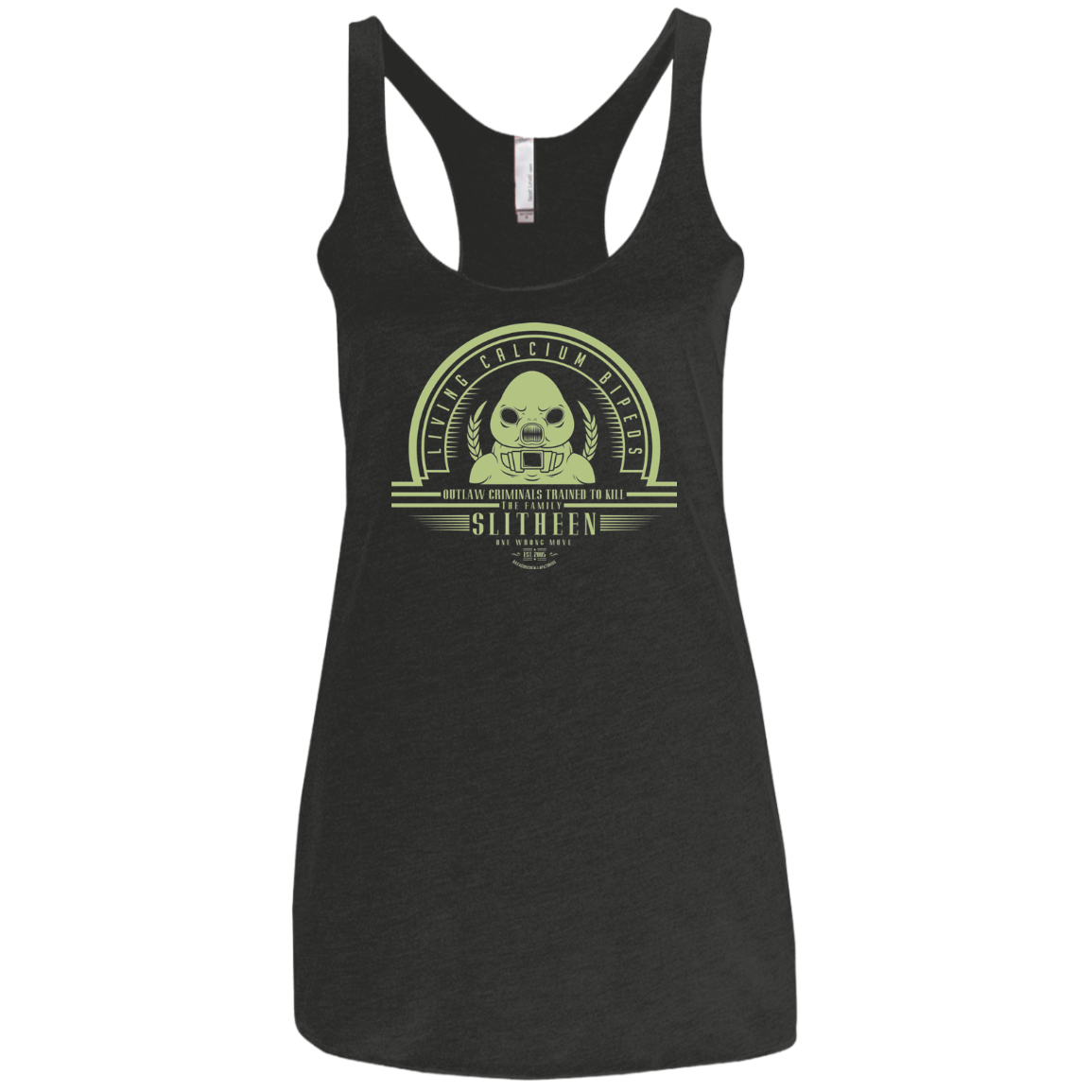 Who Villains Slitheen Women's Triblend Racerback Tank