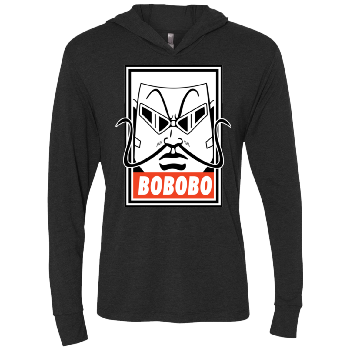 Bobobey Triblend Long Sleeve Hoodie Tee