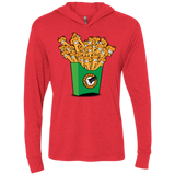 Box of Fries Triblend Long Sleeve Hoodie Tee
